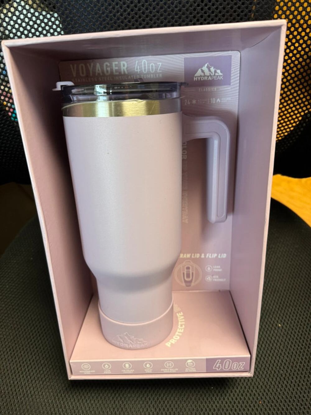 New HydraPeak Purple Voyager Insulated Tumbler - 40 Oz